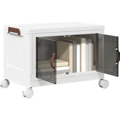 vidaXL Boîte de rangement empilable avec roues 28 L 48,5x29,5x33 cm
