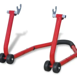 vidaXL Béquille arrière de moto Rouge