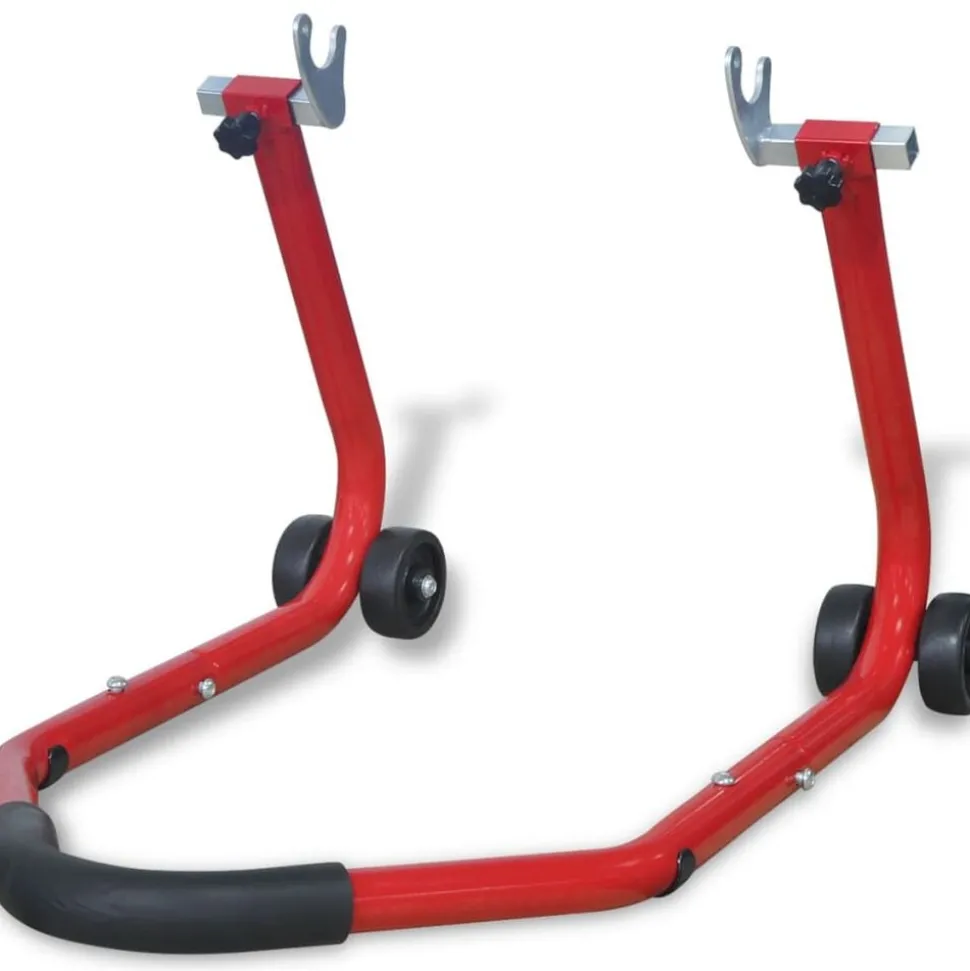 vidaXL Béquille arrière de moto Rouge