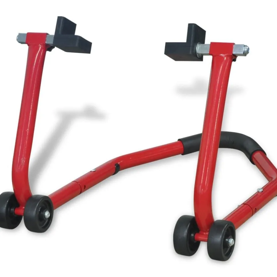 vidaXL Béquille arrière de moto Rouge
