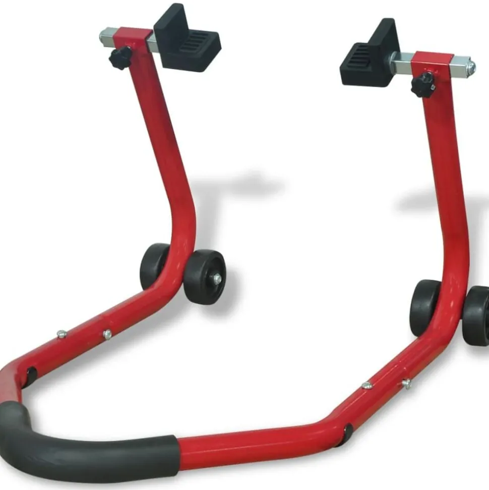 vidaXL Béquille arrière de moto Rouge