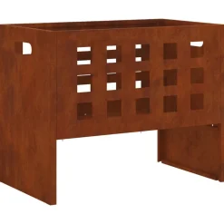 vidaXL Braise Marron 50 x 30 x 40 cm Acier