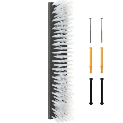 vidaXL Brosses pour le bétail Noir et Blanc 50 x 10 x 6.5 cm