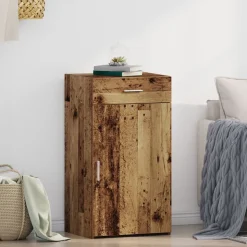 vidaXL Buffet avec tiroir Bois ancien 50 x 42,5 x 93 cm