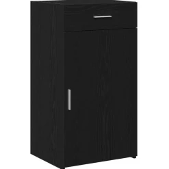 vidaXL Buffet avec tiroir Chêne noir 50 x 42,5 x 93 cm