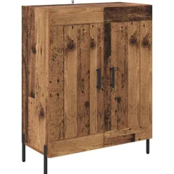 vidaXL Buffet Bois Ancien 69,5 x 34 x 90 cm Bois d'ingénierie et fer