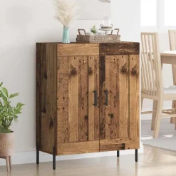 vidaXL Buffet Bois Ancien 69,5 x 34 x 90 cm Bois d'ingénierie et fer