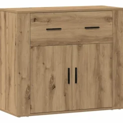 vidaXL Buffet chêne artisanal 80x33x70 cm bois d'ingénierie