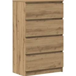 vidaXL Buffet chêne artisanal 60x35x98,5 cm bois d'ingénierie