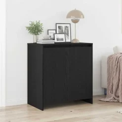 vidaXL Buffet Chêne noir 70x41x75 cm Bois d'ingénierie