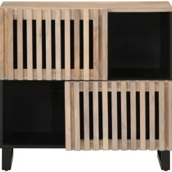 vidaXL Buffet 80x34x75 cm Bois massif de manguier