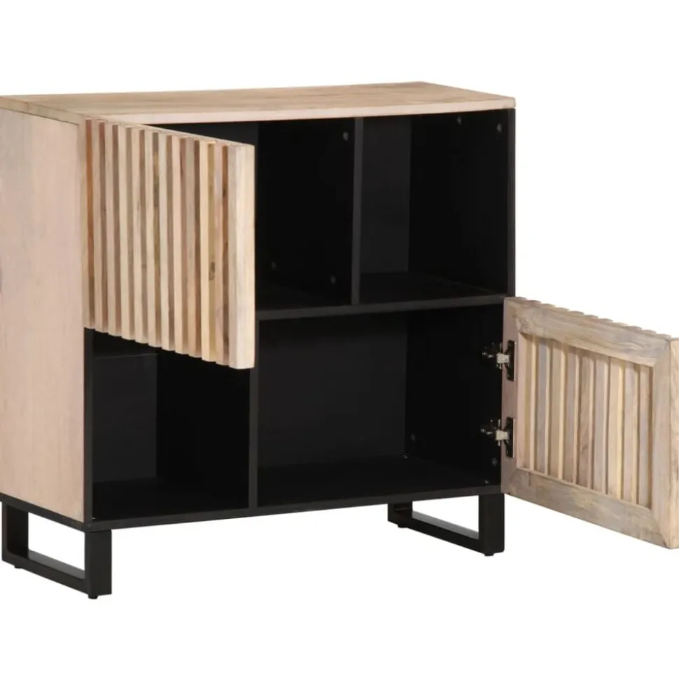 vidaXL Buffet 80x34x75 cm Bois massif de manguier