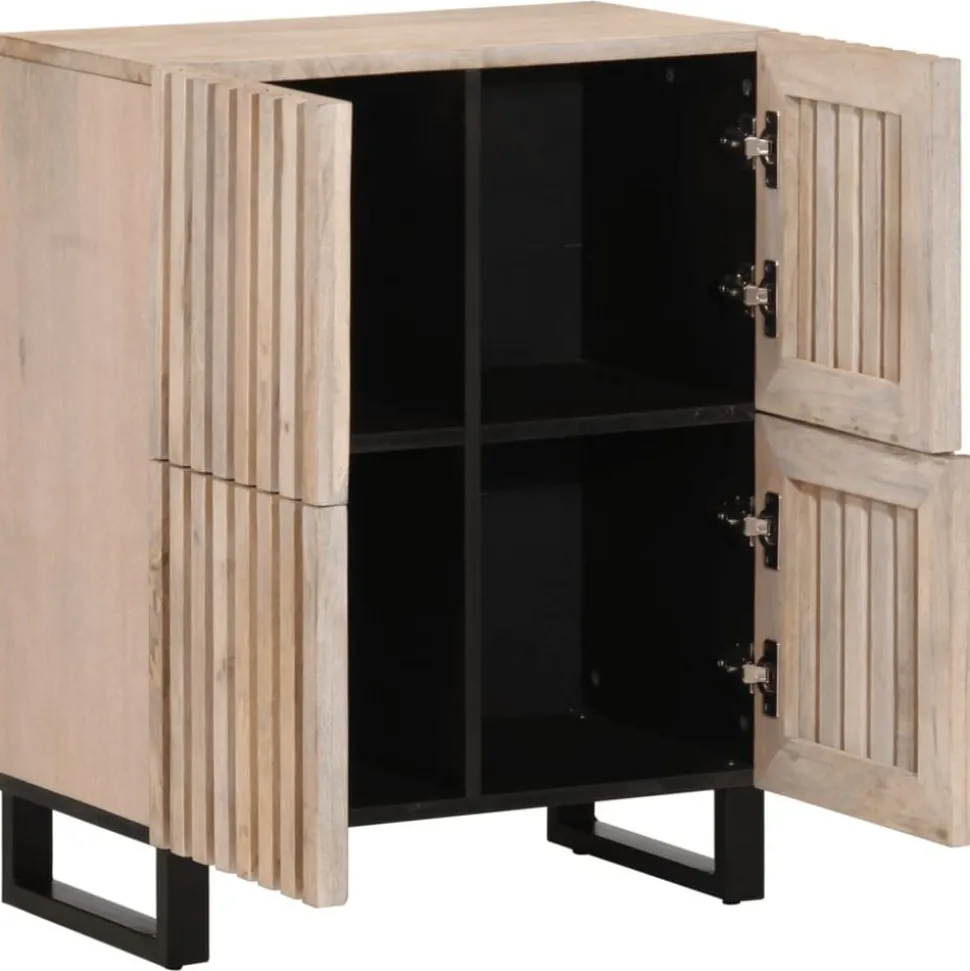 vidaXL Buffet 60x34x75 cm bois de manguier massif