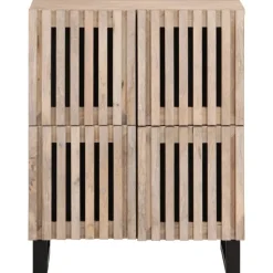 vidaXL Buffet 60x34x75 cm bois de manguier massif