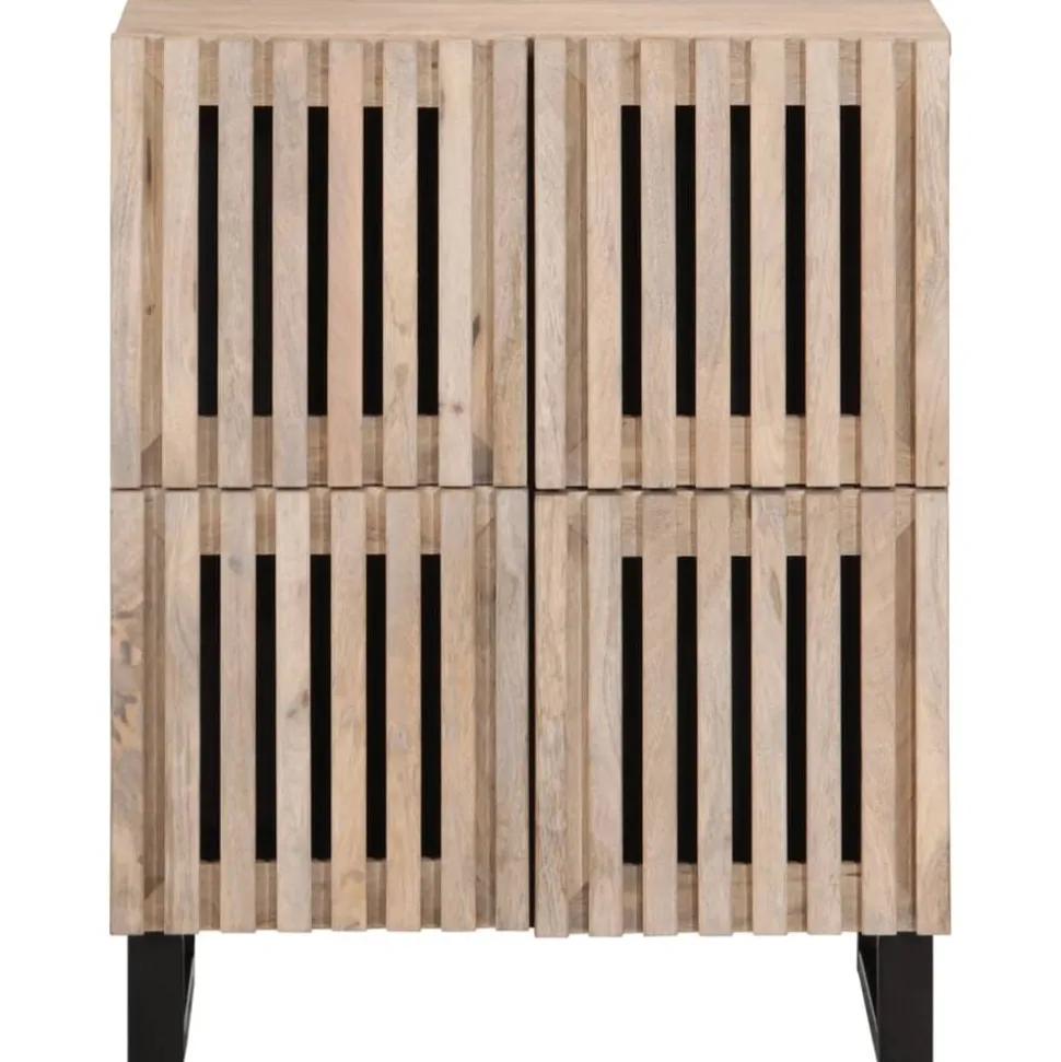 vidaXL Buffet 60x34x75 cm bois de manguier massif