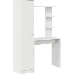 vidaXL Bureau 2 pcs Blanc