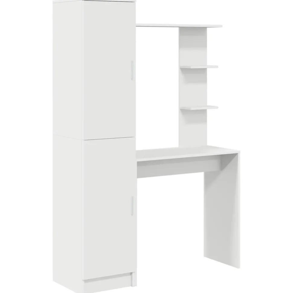 vidaXL Bureau 2 pcs Blanc