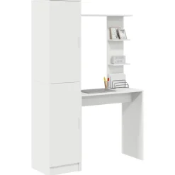 vidaXL Bureau 2 pcs Blanc