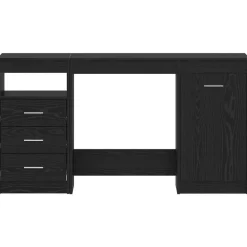 vidaXL Bureau 2 pcs Chêne noir 140 x 50 x 76 cm Bois d'ingénierie
