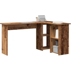 vidaXL Bureau Bois Ancien 142 x 102 x 73 cm Bois d'ingénierie