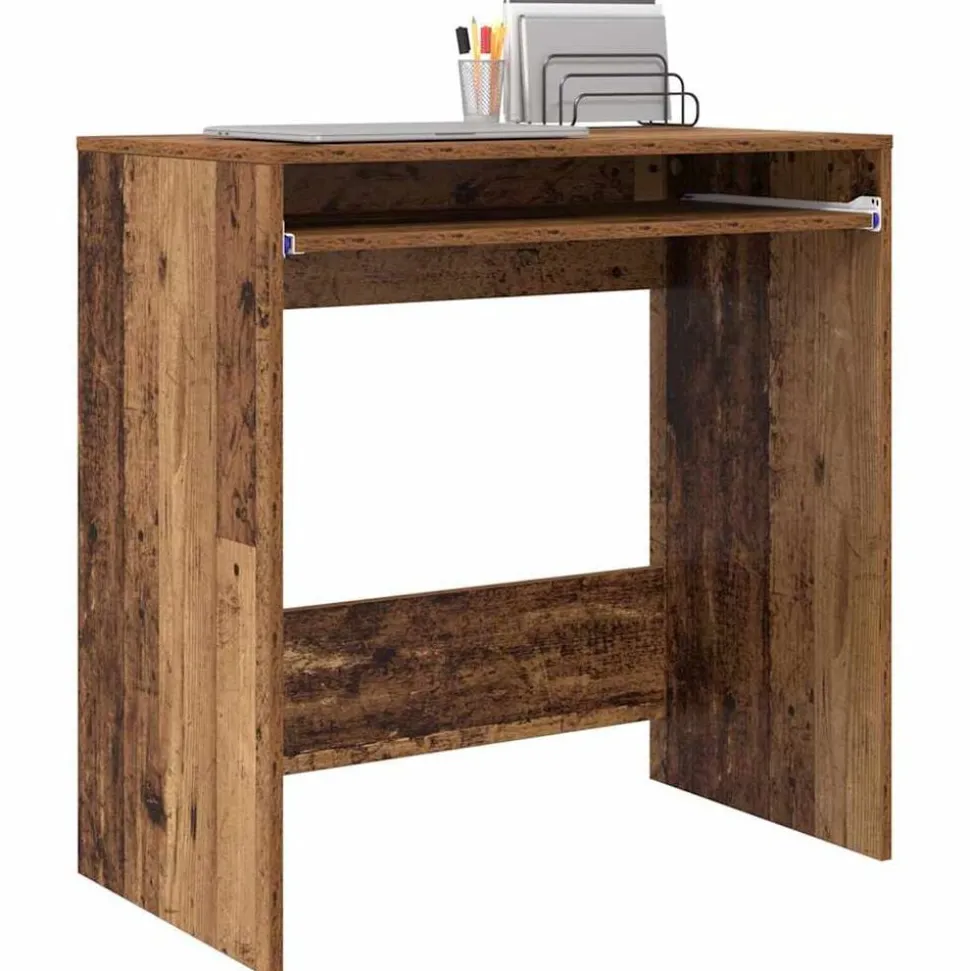 vidaXL Bureau Bois Ancien 77,5 x 43 x 79 cm Bois d'ingénierie