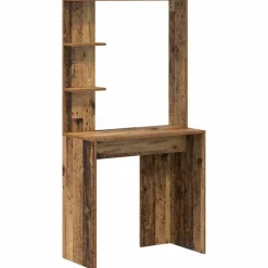 vidaXL Bureau Bois Ancien 78,5 x 37 x 154,5 cm Bois d'ingénierie