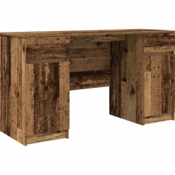 vidaXL Bureau Bois ancien 140 x 49 x 76 cm Bois d'ingénierie