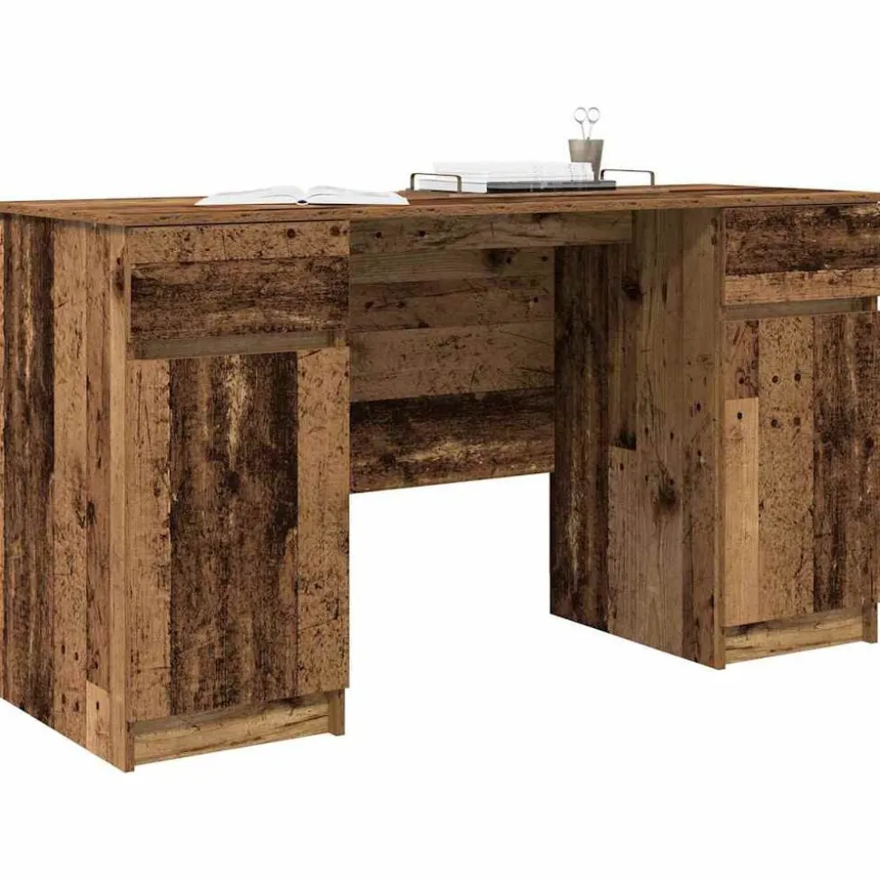 vidaXL Bureau Bois ancien 140 x 49 x 76 cm Bois d'ingénierie