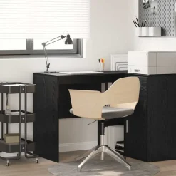 vidaXL Bureau Chêne noir 102 x 50 x 75 cm Bois d'ingénierie