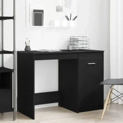 vidaXL Bureau Chêne noir 100 x 50 x 76 cm Bois d'ingénierie