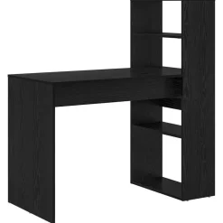 vidaXL Bureau Chêne noir 113 x 54 x 120 cm Bois d'ingénierie