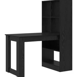 vidaXL Bureau Chêne noir 122 x 67 x 145 cm Bois d'ingénierie