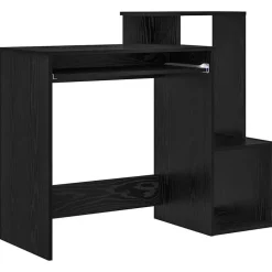 vidaXL Bureau Chêne noir 106 x 41 x 88.5 cm Bois d'ingénierie