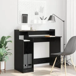 vidaXL Bureau Chêne noir 97 x 45 x 90 cm Bois d'ingénierie