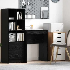 vidaXL Bureau Chêne noir 60 x 40 x 76 cm
