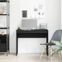 vidaXL Bureau Chêne noir 90x40x72 cm Bois d'ingénierie