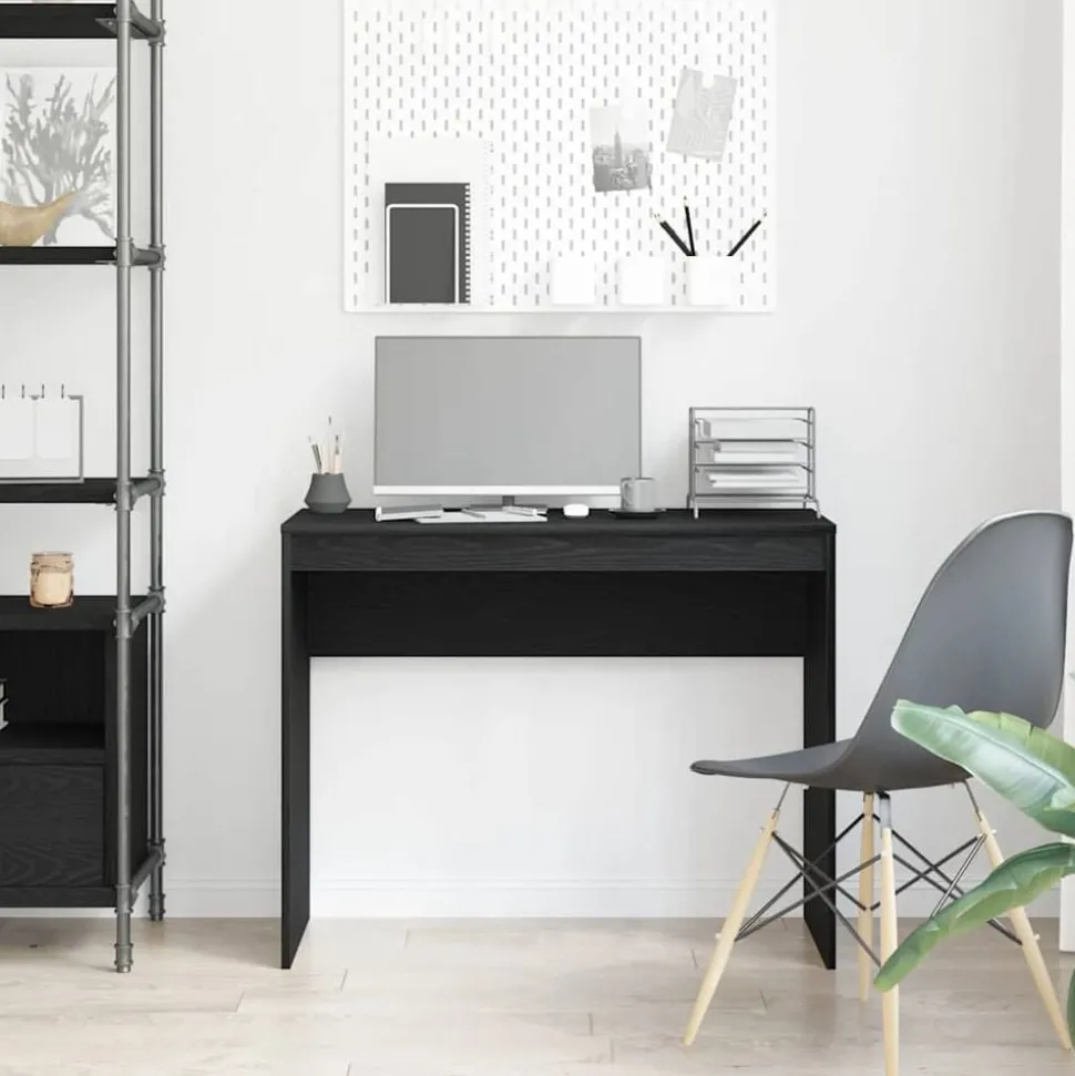 vidaXL Bureau Chêne noir 90x40x72 cm Bois d'ingénierie