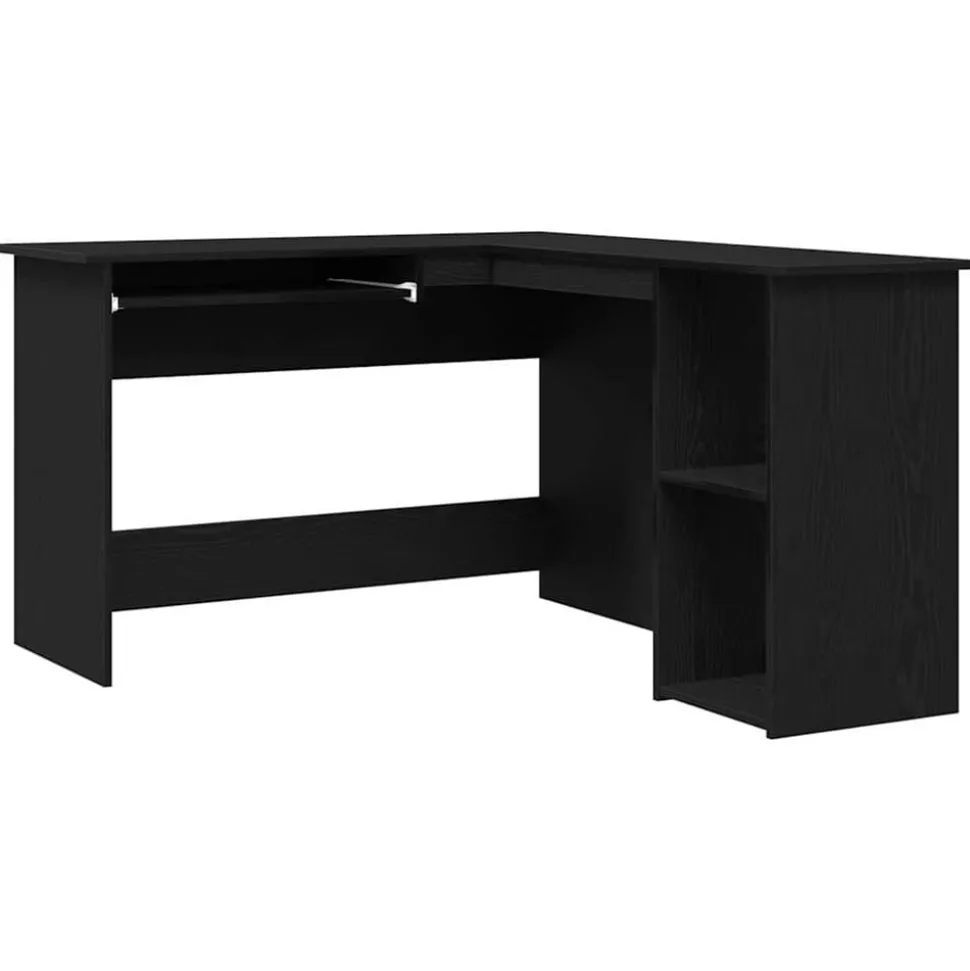 vidaXL Bureau d'angle Chêne noir 120 x 140 x 75 cm Bois d'ingénierie