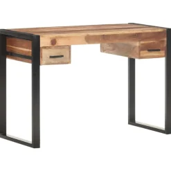 vidaXL Bureau 110x50x76 cm Bois solide