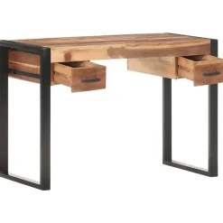 vidaXL Bureau 110x50x76 cm Bois solide