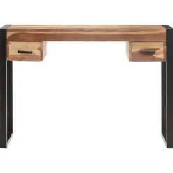 vidaXL Bureau 110x50x76 cm Bois solide