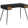 vidaXL Bureau 117x56,5x75 cm teck massif récupéré