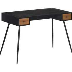 vidaXL Bureau 117x56,5x75 cm teck massif récupéré