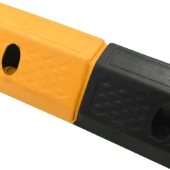 vidaXL Butoir de stationnement 2 pcs Caoutchouc 49 x 15 x 9 cm