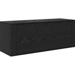 vidaXL Cabinet à chaussures avec étagère Chêne noir 100 x 35 x 38 cm