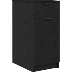 vidaXL Cabinet de Bureau Chêne noir 33 x 50 x 75 cm Bois d'ingénierie