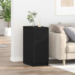 vidaXL Cabinet de Bureau Chêne noir 33 x 50 x 75 cm Bois d'ingénierie