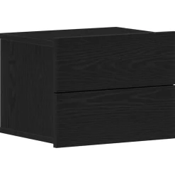 vidaXL Cabinet de chevet Chêne noir 40 x 30 x 30 cm Bois d'ingénierie