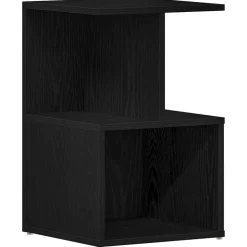 vidaXL Cabinet de chevet Chêne noir 35 x 35 x 55 cm Bois d'ingénierie