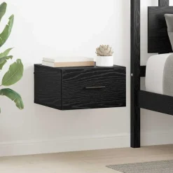vidaXL Cabinet de chevet Chêne noir 35 x 35 x 20 cm Bois d'ingénierie
